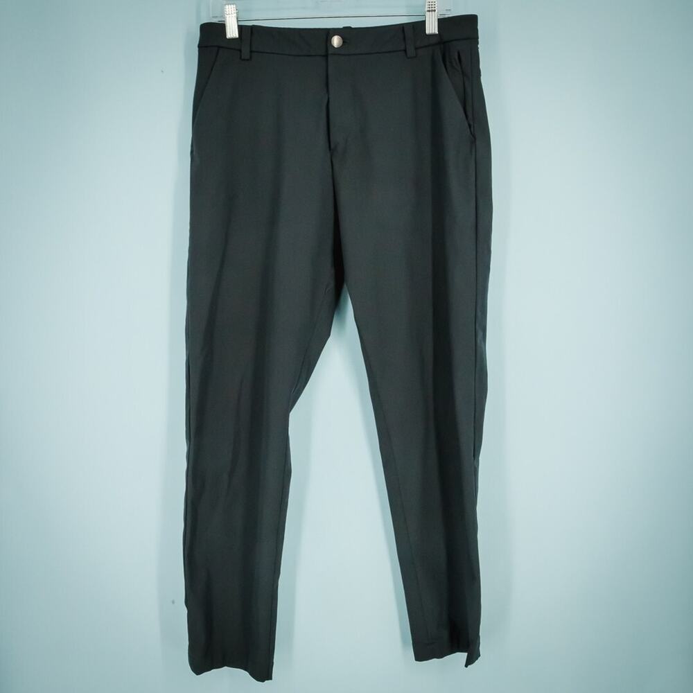 Lululemon Size 32 Black Commission Classic Fit Trouser Style Stretch Active Pant
